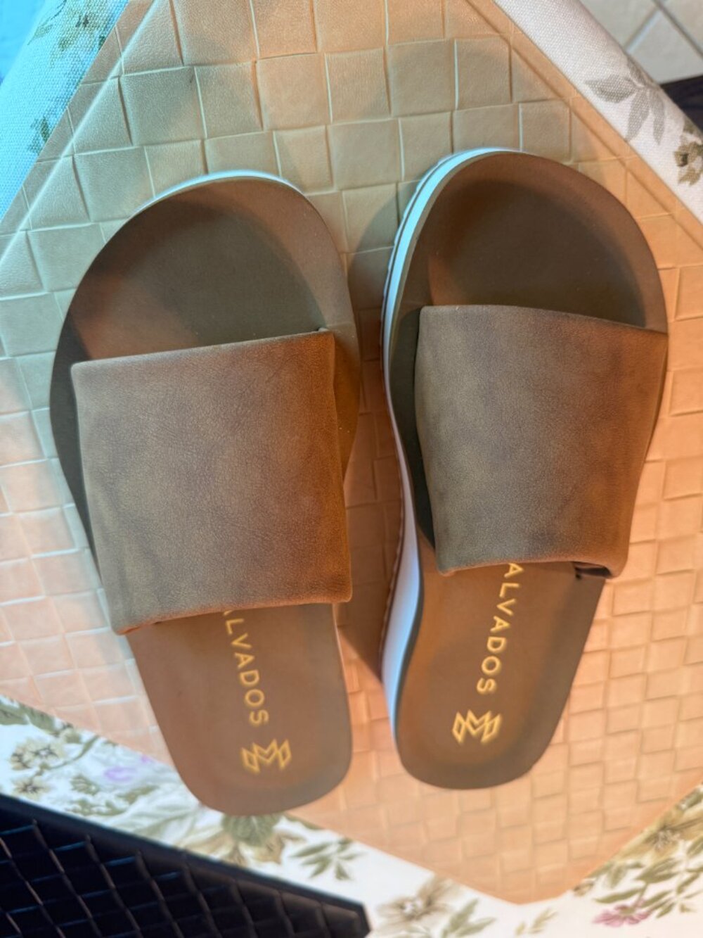 Women's Malvados Gwen Platform Slide Sandals Brown/Dusk 8 - Picture 2 of 8